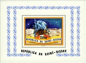Souvenir Sheet, History of Aviation and Space, Guinea-Bissau,  