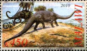 Stamp, Diplodocus carnegii, Cinderellas,  , Dinosaurs