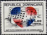 Stamp, Cardiology, Dominican Republic,  
