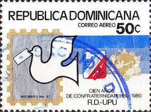 Stamp, World post union, Dominican Republic,  , UPU