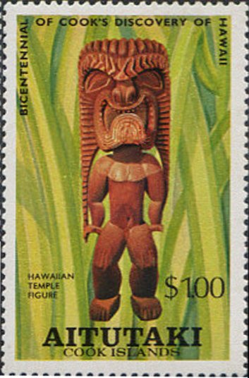 Hawaiian temple figure
