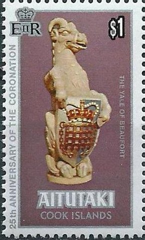 Stamp, The Yale of Beaufort, Aitutaki,  