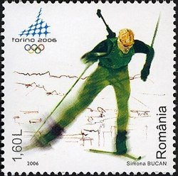 Stamp, Winter Olympic Games, Torino 2006, Romania,  , Olympic Games