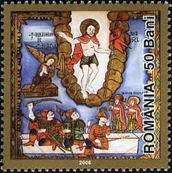 Stamp, Jesus's Resurrection, Romania,  , Easter