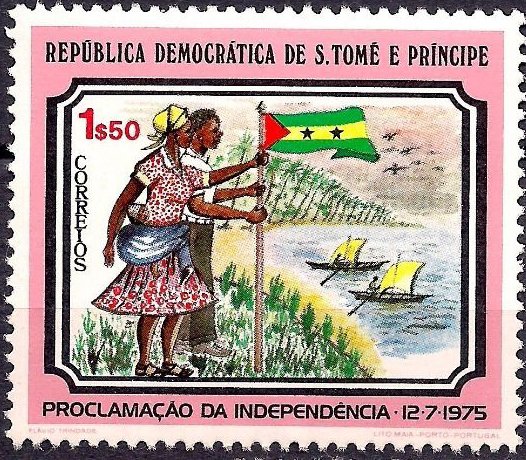 Man and woman with flag
