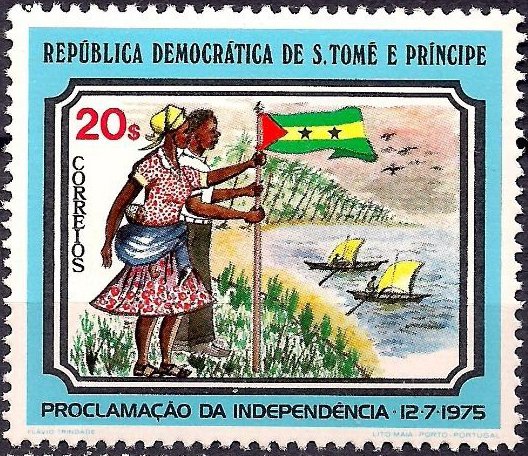 Man and woman with flag