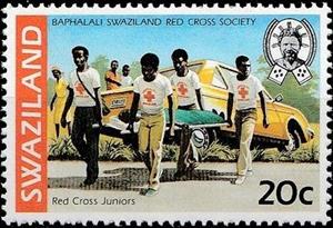 Stamp, Red Cross Juniors, Swaziland,  , Red Cross and Red Crescent