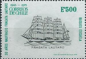 Stamp, Frigate Lautaro, Chile,  , Ships