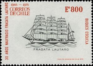 Stamp, Frigate Lautaro, Chile,  , Ships