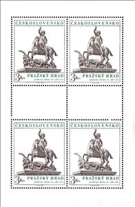 Mini Sheet, St George and the Dragon,1373, Czechoslovakia,  