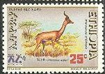 Stamp, Litocranius walleri, Ethiopia,  , Animals (Fauna), Antelopes, Mammals