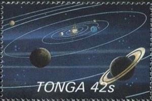 Stamp, Planetary system, Tonga,  , Comets