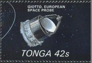 Stamp, Giotto, European Space Probe, Tonga,  , Comets