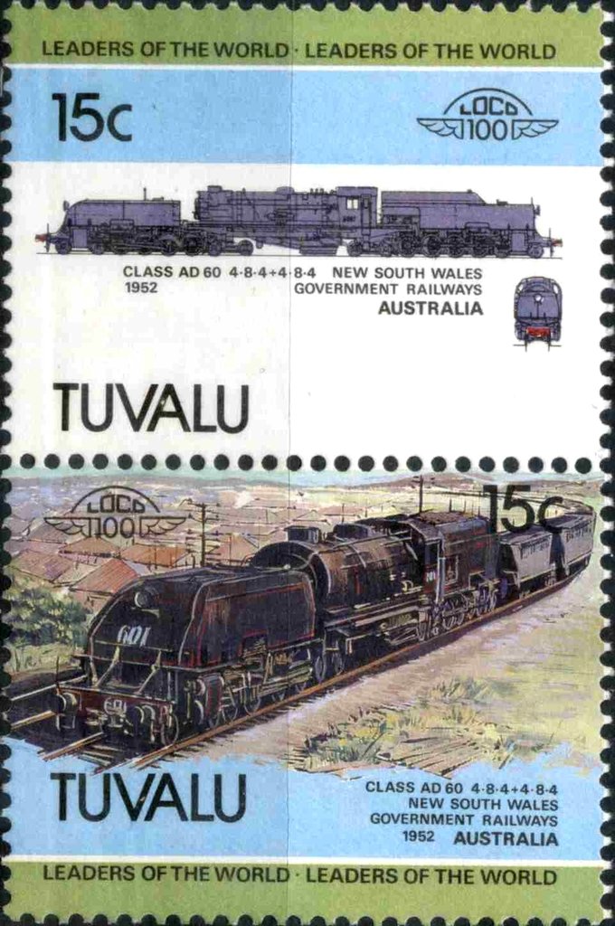 Class AD 60 4-8-4+4-8-4 New South Wales Government Railways…