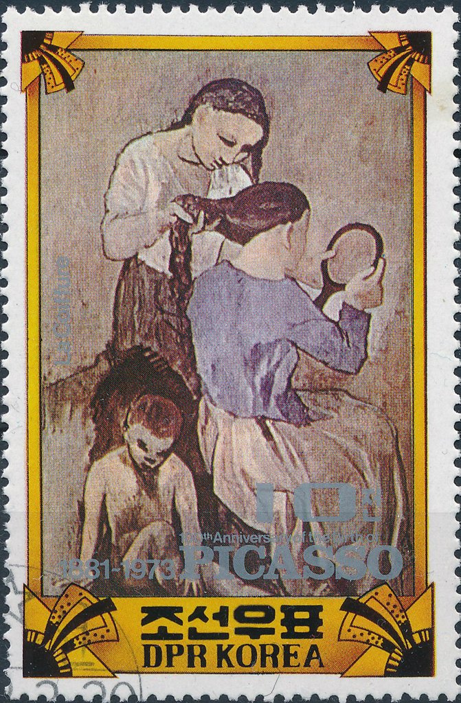 Combing; Painting by P. Picasso (1881-1973)