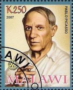 Stamp, Pablo Picasso, Cinderellas,  , Painters