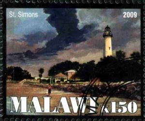 Stamp, St. Simons, Cinderellas,  , Lighthouses