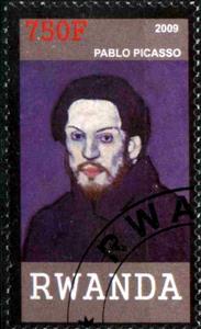 Stamp, Pablo Picasso, Cinderellas,  , Painters