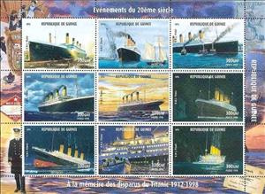 Mini Sheet, Titanic, Cinderellas,  , Ships