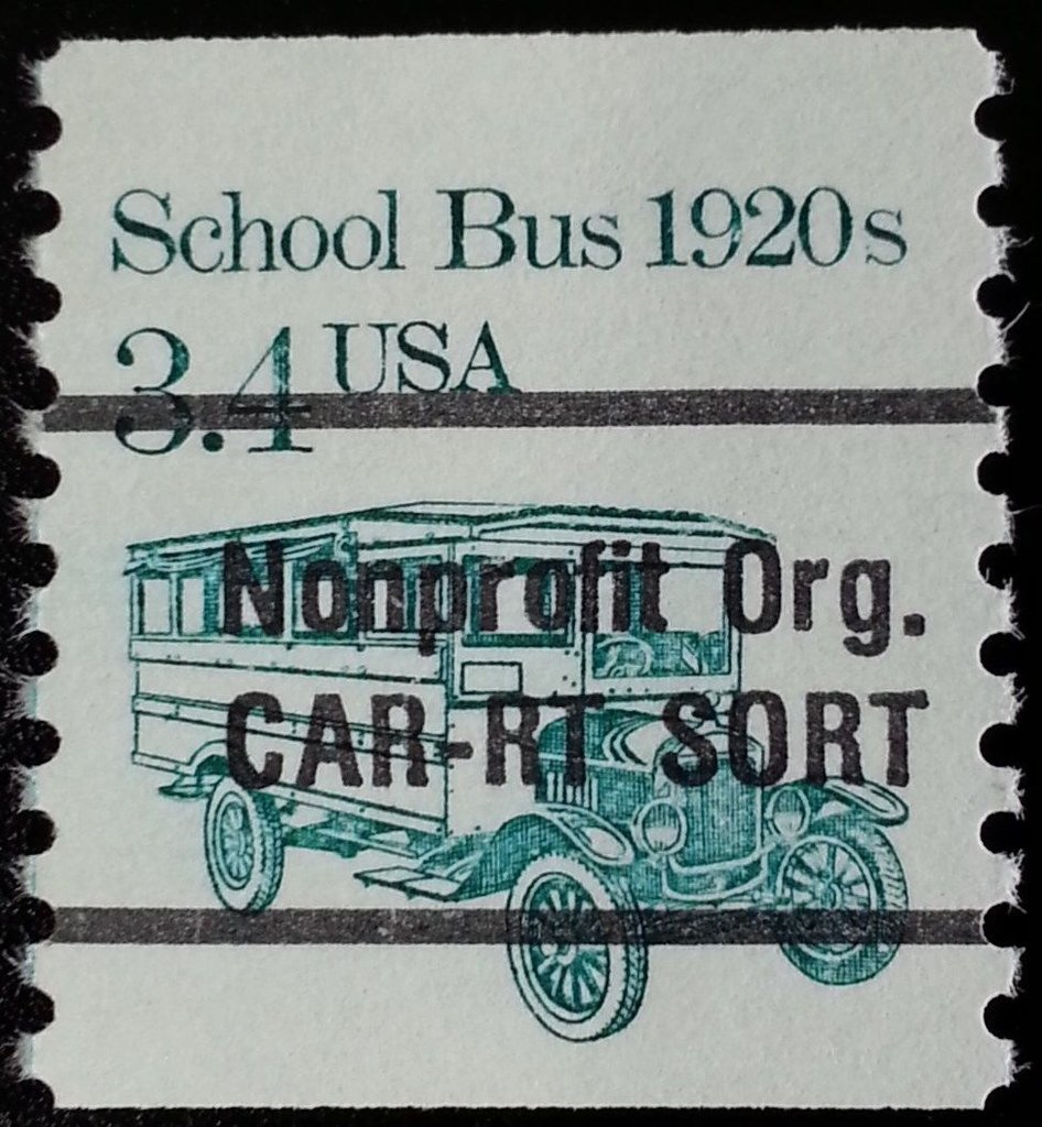 School Bus 1920s - precanceled