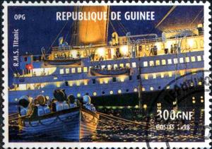 Stamp, Titanic, Cinderellas,  , Ships