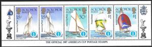 Se-tenant, Se-tenant 3, Solomon Islands,  , Sailing Ships, Ships