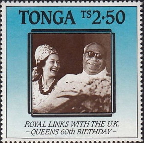 King Taufa'ahau Tupou IV & Queen Elizabeth II