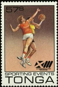 Stamp, XIII Commonwealth Games - Scotland 1986, Tonga,  , Sport