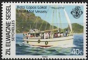 Stamp, "Paulette", Seychelles,  , Ships