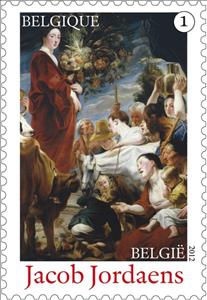 Stamp, Jacob Jordaens, Belgium,  