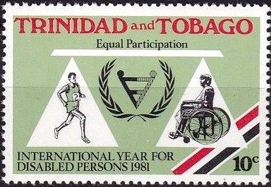 Athlete, Man in Wheelchair, IYD Emblem