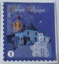 Christmas & New Year 2012 National - Top + Right imperf