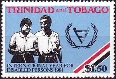 Stamp, Blind people, Trinidad and Tobago,  