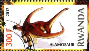 Stamp, Alamosaur, Cinderellas,  , Dinosaurs
