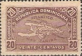 Map of Hispaniola Island