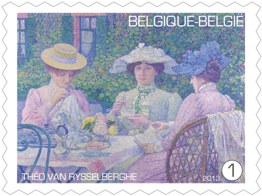 Théo van Rysselberghe: Tea in the Garden. 1904.