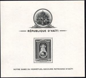 Souvenir Sheet, Patroness of Haiti, Haiti,  