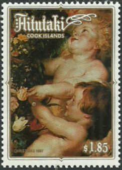 Virgin and Child in a Flower Garland (detail)