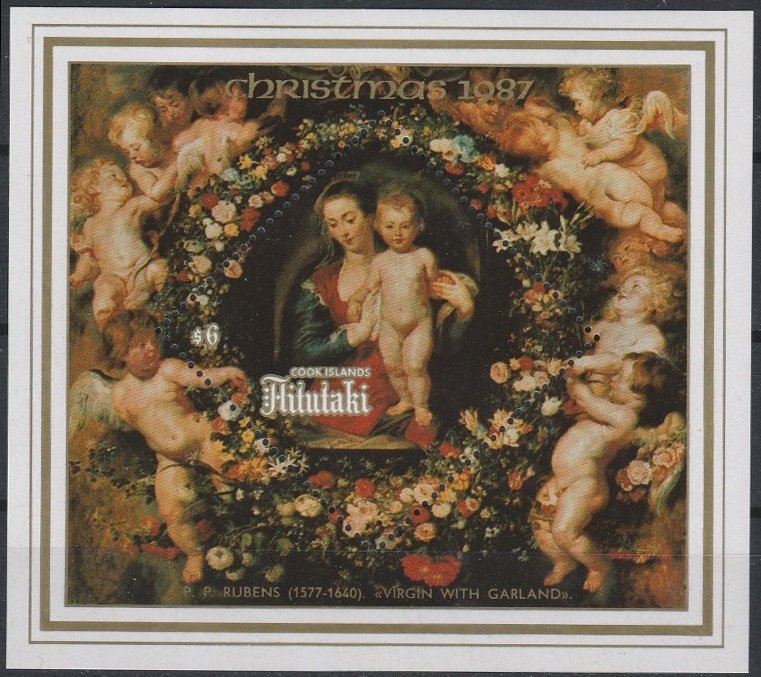 Virgin and Child in a Flower Garland