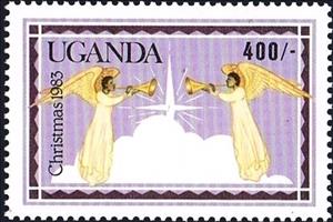 Stamp, Christmas 1983, Uganda,  , Christmas