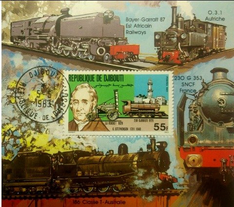 George Stephenson, "Rocket" (1829) and locomotives