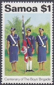 Stamp, Centenary of The Boys' Brigade, Samoa,  , Anniversaries and Jubilees