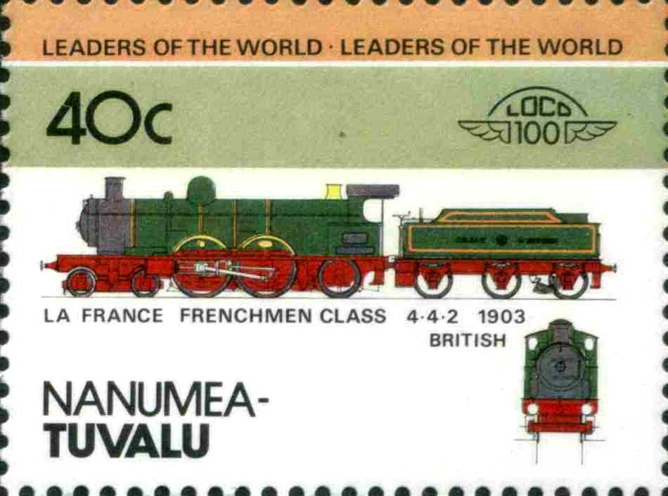 LA France Frenchmen Class 4-4-2 1903 British