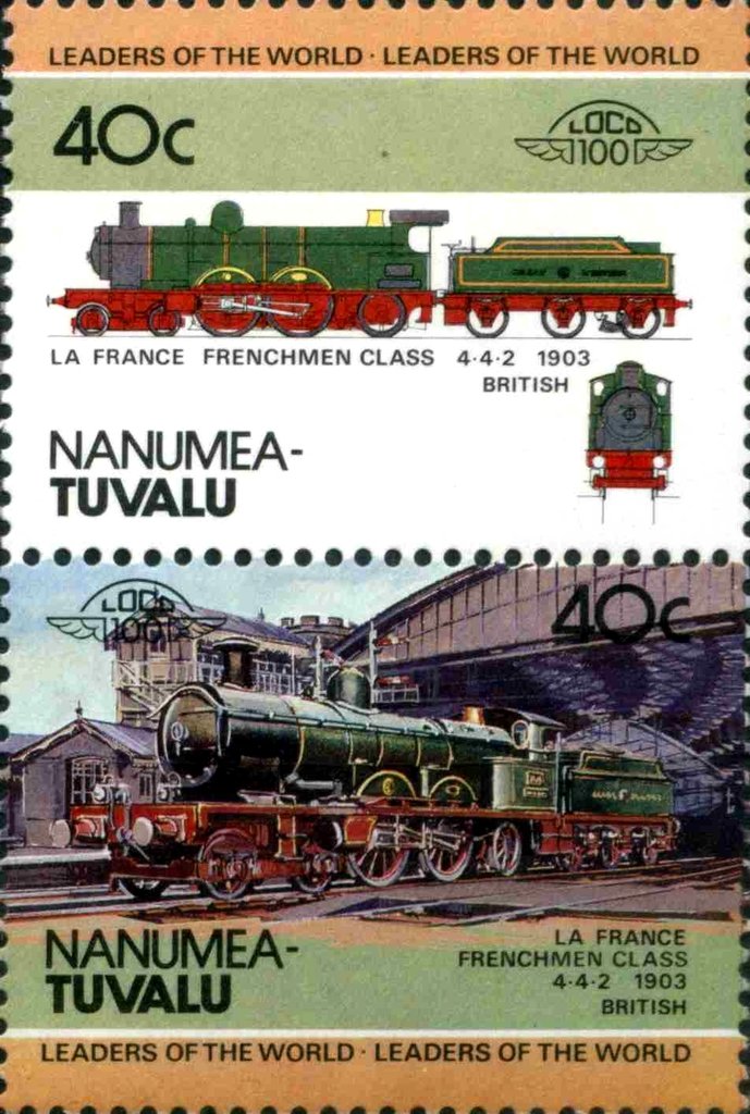 LA France Frenchmen Class 4-4-2 1903 British