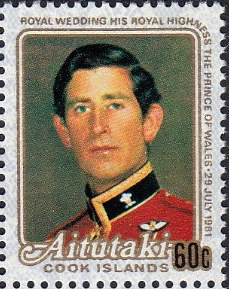 Stamp, Prince Charles, Aitutaki,  , Princes