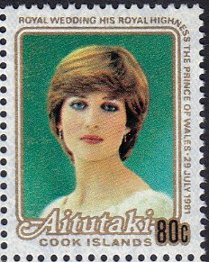 Stamp, Princess Diana, Aitutaki,  , Princesses