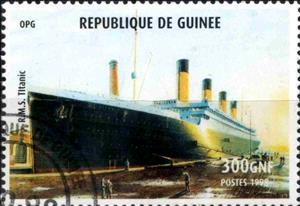 Stamp, Titanic, Cinderellas,  , Ships