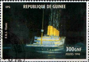 Stamp, Titanic, Cinderellas,  , Ships