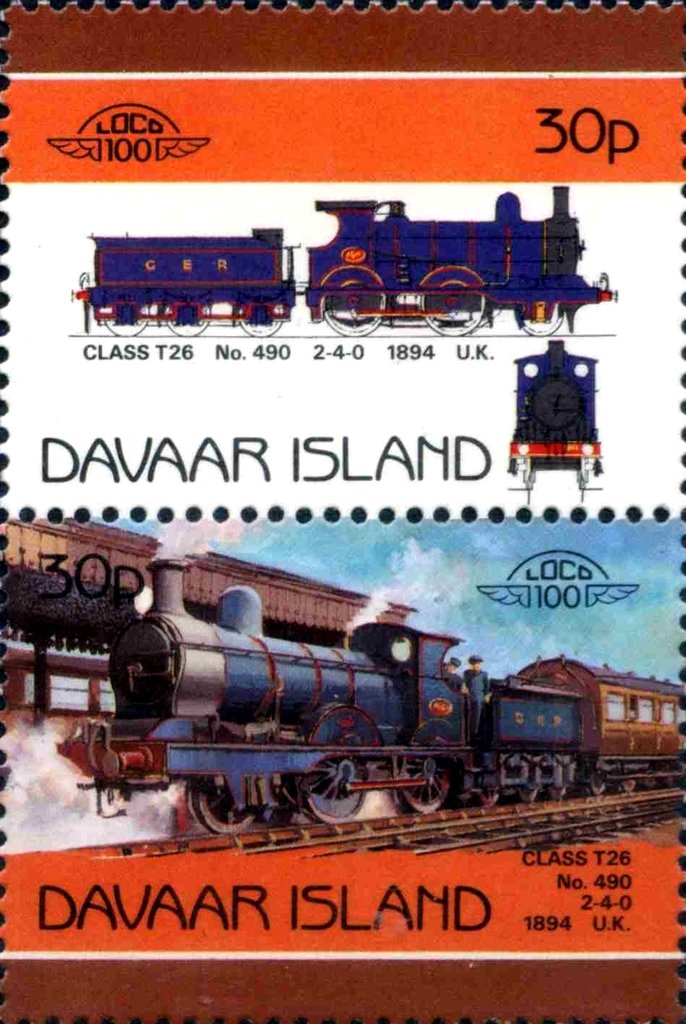 Class T26 No.490 2-4-0 1894 UK
