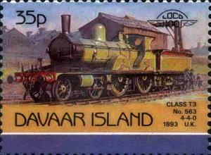 Stamp, Class T3 No.563 4-4-0 1893 UK, Cinderellas,  , Locomotives